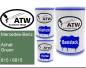 Preview: Mercedes-Benz, Achat Gruen, 815 / 6815: 500ml Lackdose + 500ml Klarlack + 250ml Härter - Set, von ATW Autoteile West.